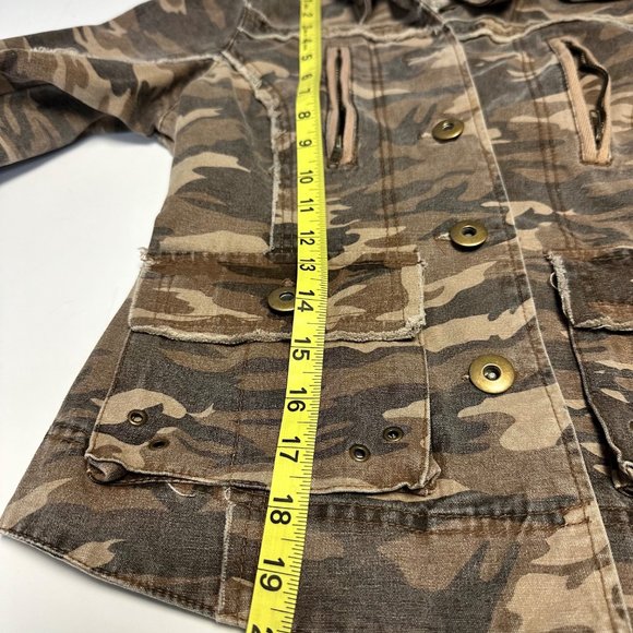 Passport Women's Distressed Embroidered Military Replica Jacket Size Small - Picture 11 of 13